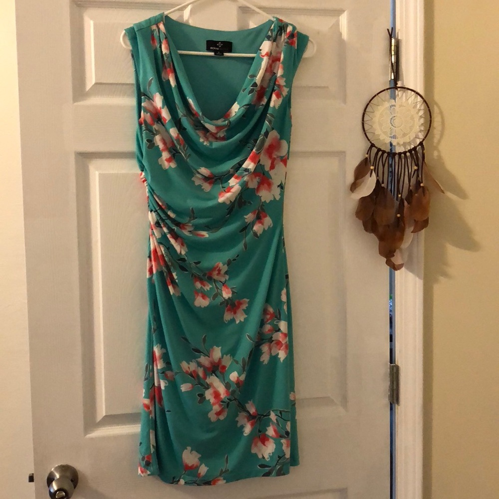 Cherry blossom fitted dress